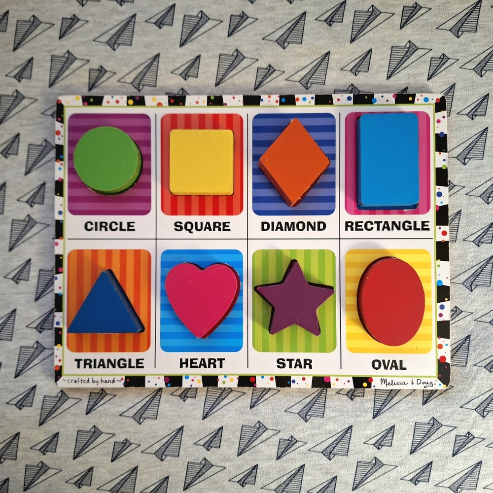 Melissa & Doug Chunky Shapes Puzzle Play & Learn 2+ years - Picture 5 of 6